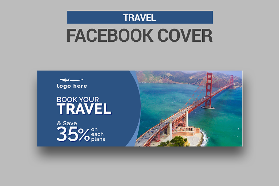 Travel Facebook Cover in Facebook Templates - product preview 8