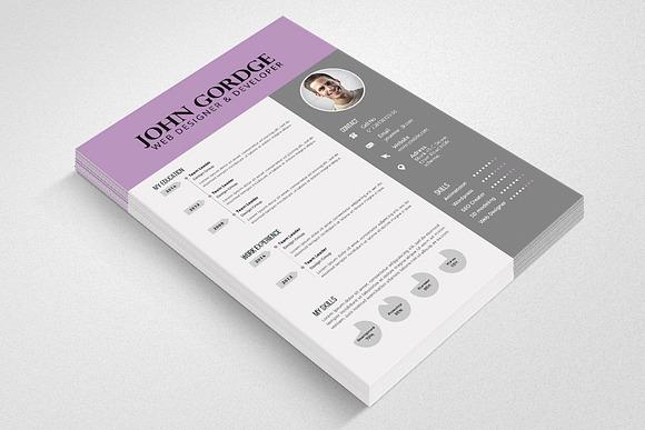 CV Resume Word in Resume Templates - product preview 1
