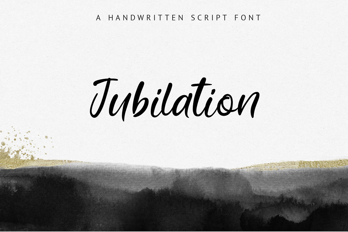 Jubilation. Handwritten Font in Script Fonts - product preview 8