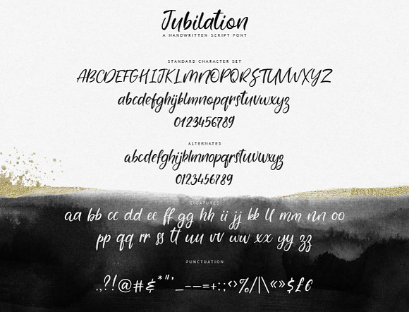 Jubilation. Handwritten Font in Script Fonts - product preview 4