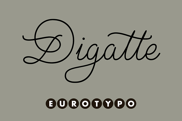 Digatte in Script Fonts - product preview 4