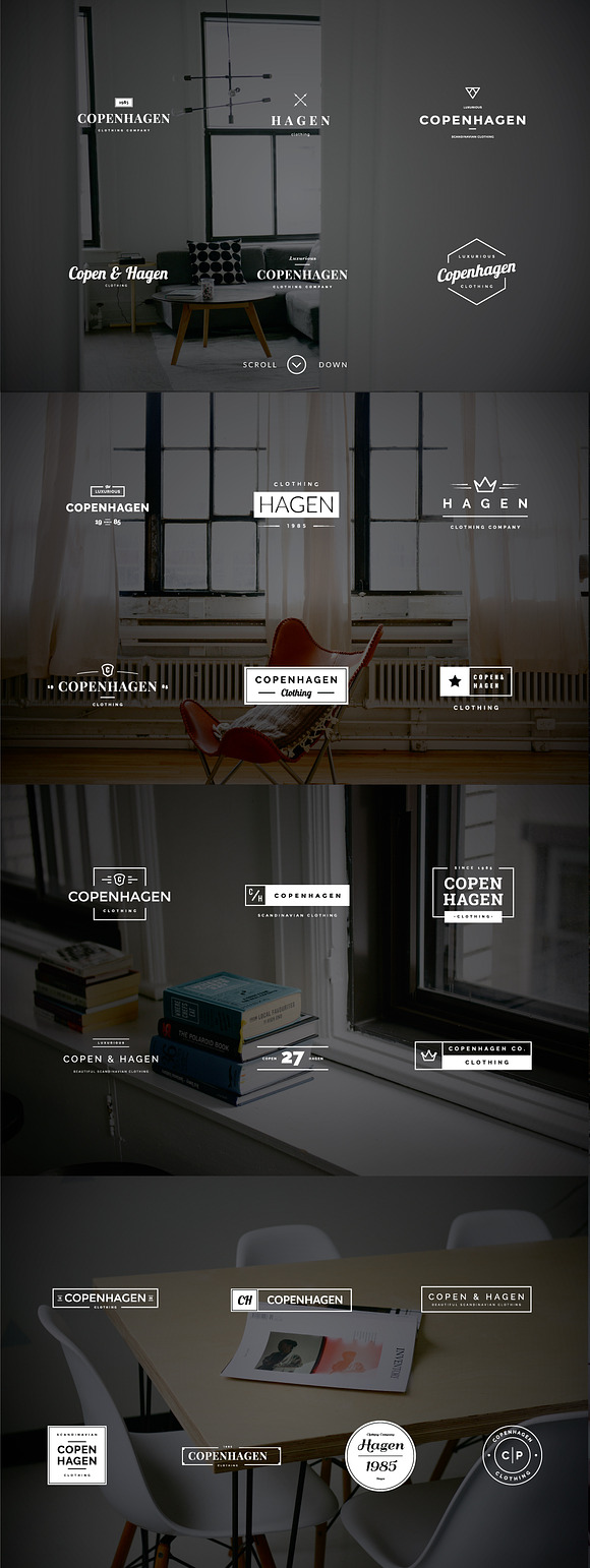 Copenhagen - 25 Minimalistic Logos in Logo Templates - product preview 3