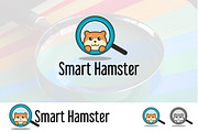 Find Cute Smart Hamster Logo