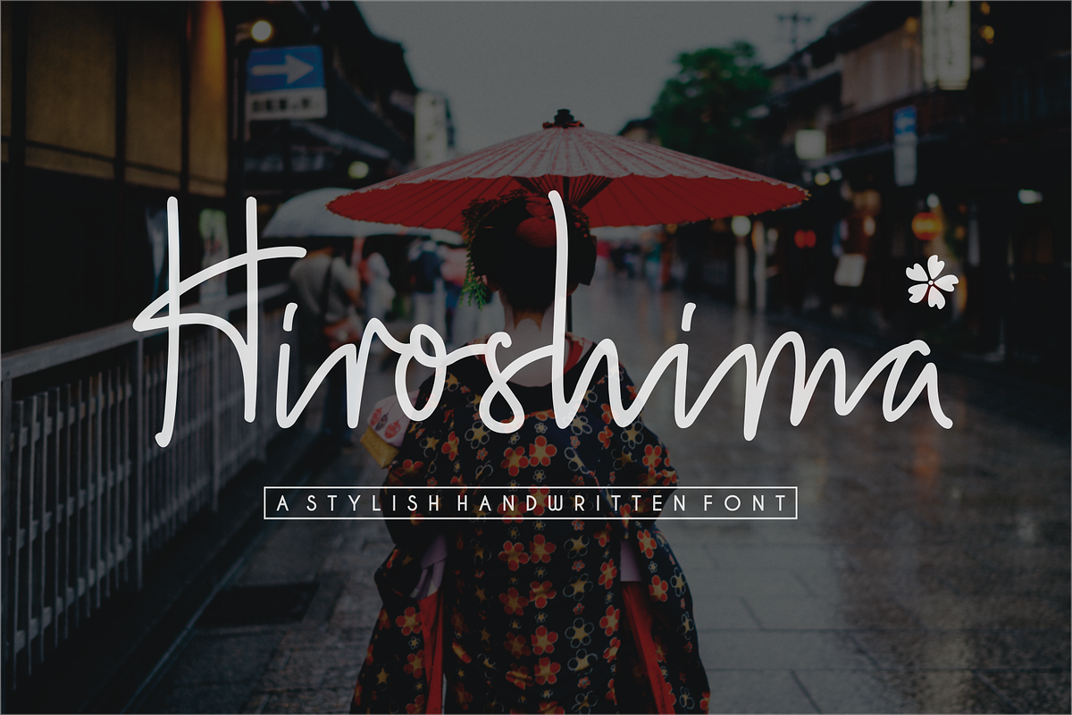 Hiroshima Handwritten Font in Script Fonts - product preview 8