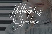 Hellicopters Brush Font