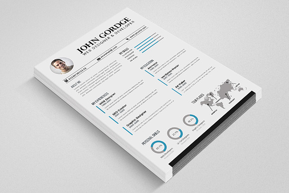 CV Resume Word Microsoft in Resume Templates - product preview 1