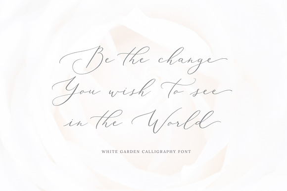 White Garden Calligraphy Logo Font in Wedding Fonts - product preview 3