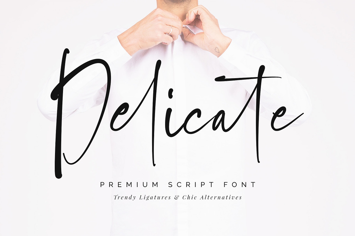 Delicate Script Font in Script Fonts - product preview 8