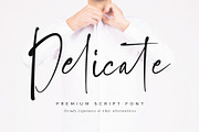 Delicate Script Font