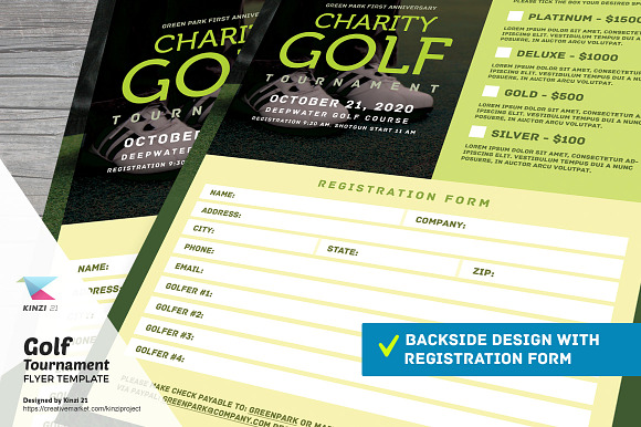 Golf Tournament Flyer in Flyer Templates - product preview 2
