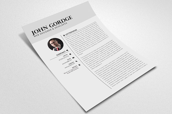 Word CV Design in Resume Templates - product preview 2