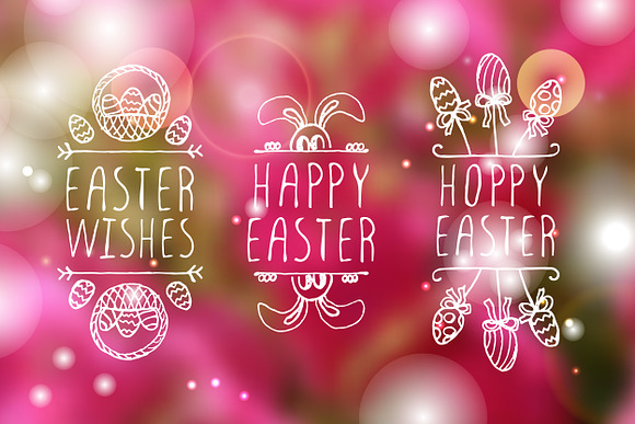 Easter typographical elements in Illustrations - product preview 2