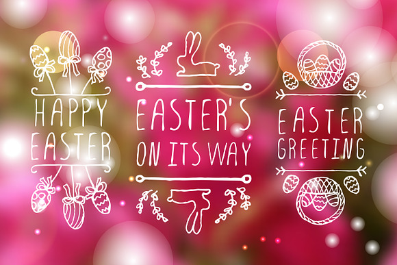 Easter typographical elements in Illustrations - product preview 3