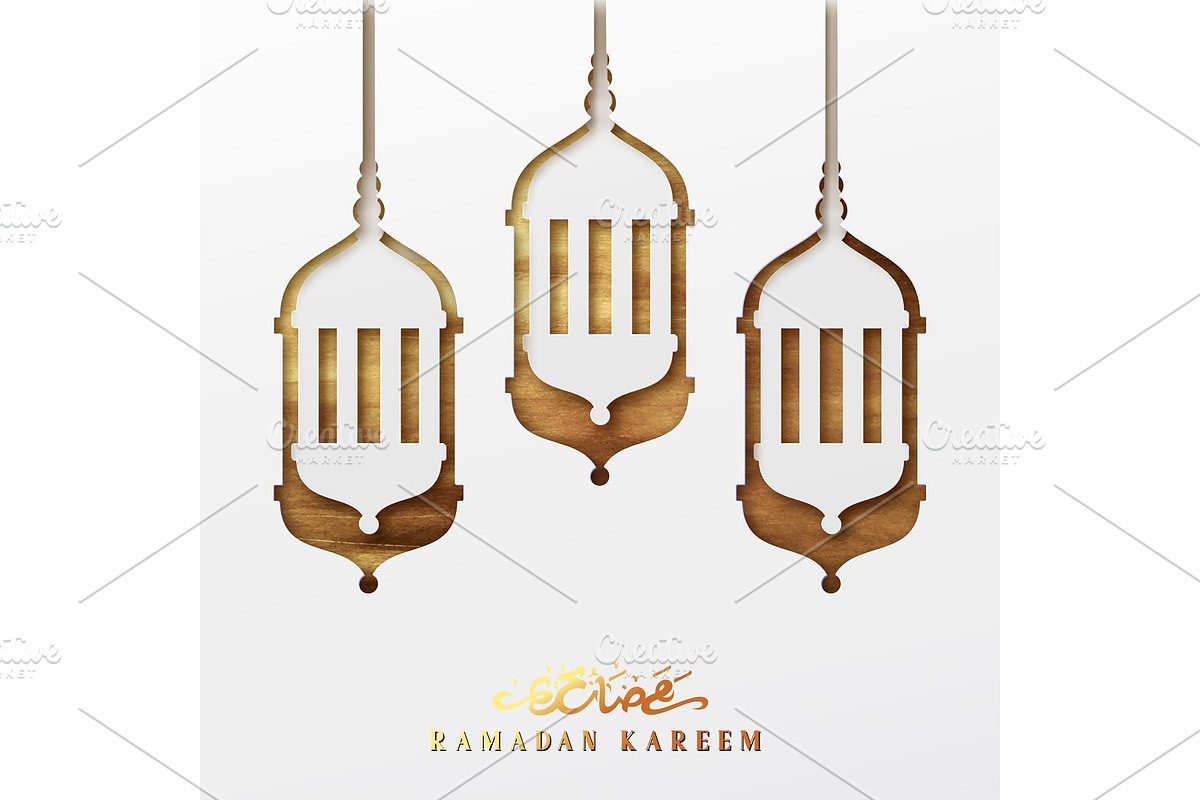 Ramadan vector background. in Textures - product preview 8