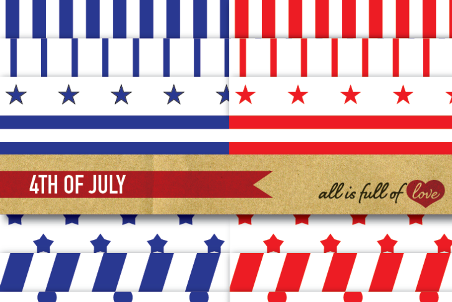 -20% 4th of July Background Patterns in Patterns - product preview 8