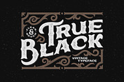 True Black typeface