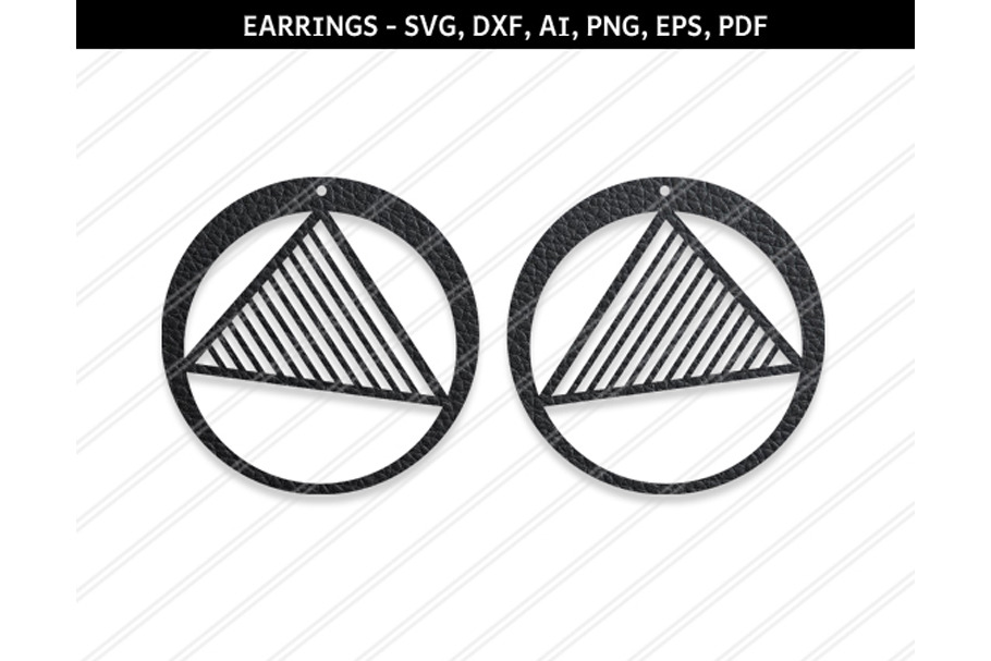 Abstract earrings svg,dxf,ai,eps,png