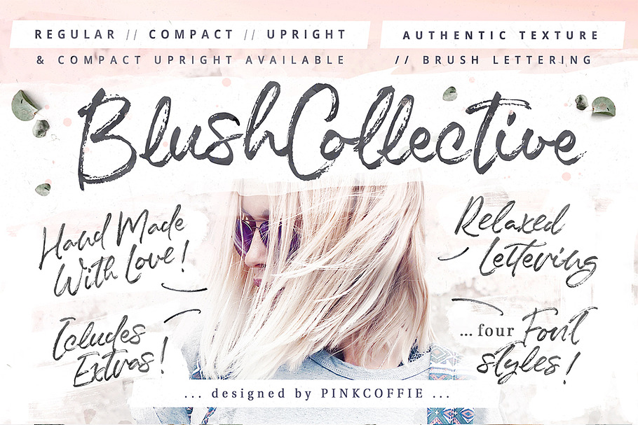 Blush Collective - 4 Fonts + Extras!