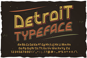 Detroit OTF vintage label font.
