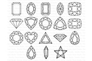 Gem SVG, Diamond SVG, Precious Stone