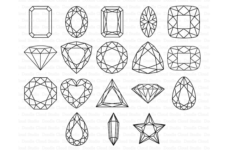Gem SVG, Diamond SVG, Precious Stone