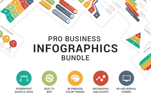 60% OFF-Complete Infographics Bundle in PowerPoint Templates - product preview 1