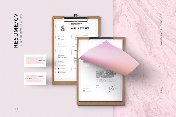 BRONX Resume/CV Template in Resume Templates - product preview 8