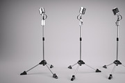 Retro Microphone on stand