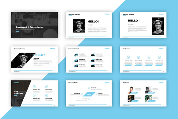 Onenk Total Corporate Presentation in PowerPoint Templates - product preview 1