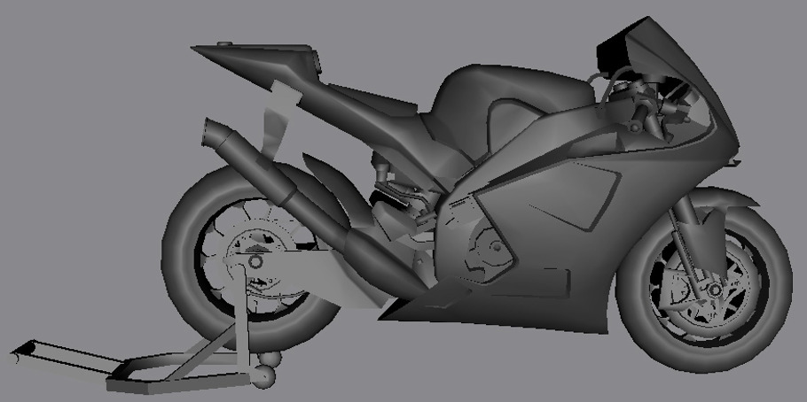 Moto GP yzmr racing bike model in Vehicles - product preview 1