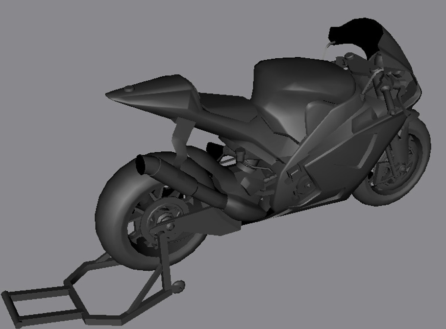 Moto GP yzmr racing bike model in Vehicles - product preview 2