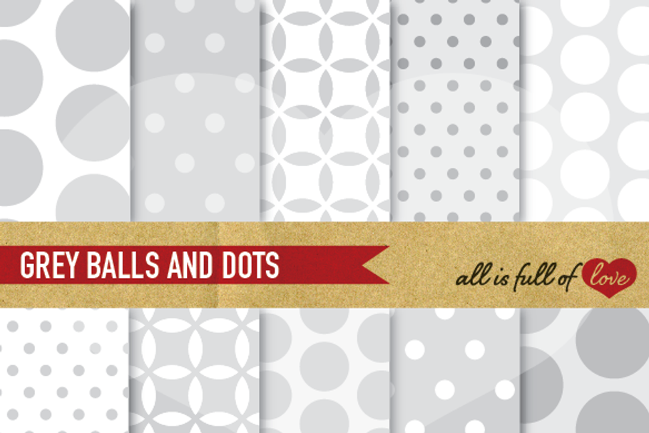 Grey Dotted Background Patterns