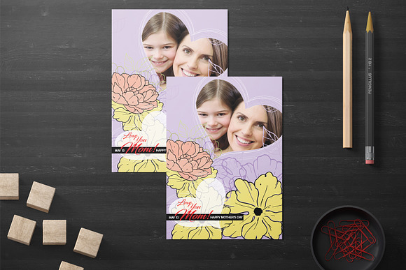 Happy Mother's Day Card - V02 in Card Templates - product preview 2
