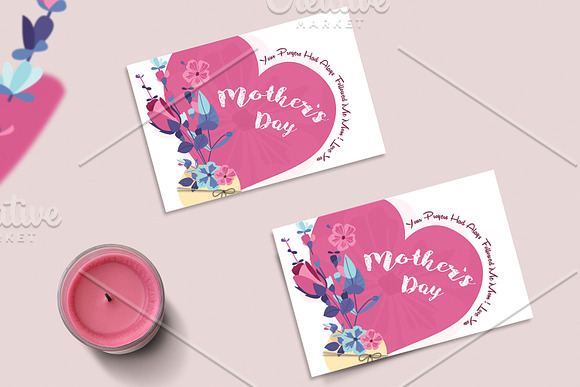 Mother's Day Card Template - V04 in Card Templates - product preview 3
