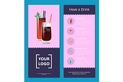 Have a Drink Poster with Bloody Mary Whiskey Cola