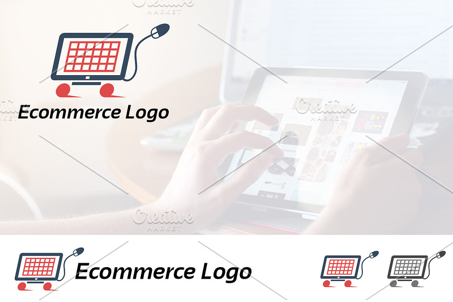 E-commerce Online Shop Cart Logo in Logo Templates - product preview 8