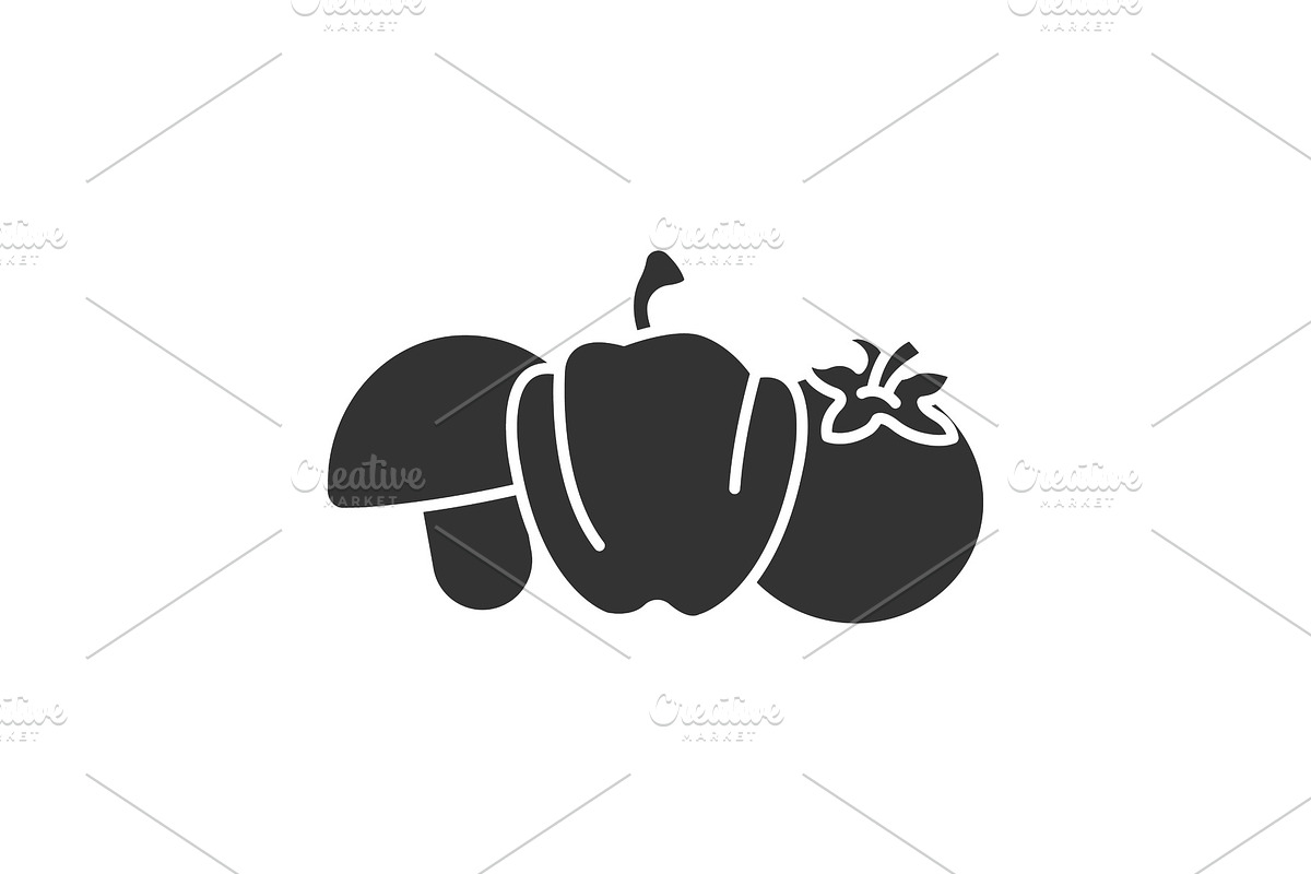 Vegetables glyph icon in Graphics - product preview 8