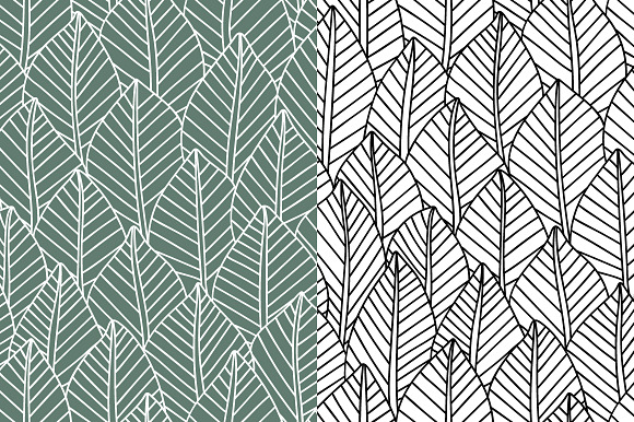 Leaves seamless pattern in Patterns - product preview 2
