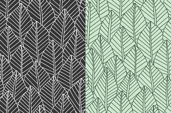 Leaves seamless pattern in Patterns - product preview 4