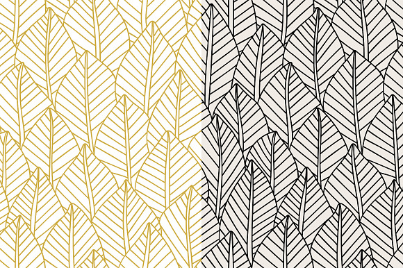 Leaves seamless pattern in Patterns - product preview 6
