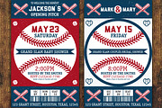Baseball labels and badges. Set 4