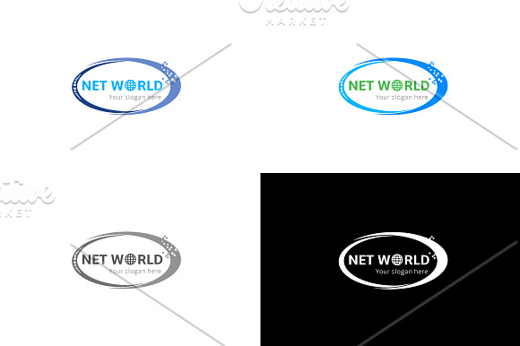 Creative Net World Logo in Logo Templates - product preview 3