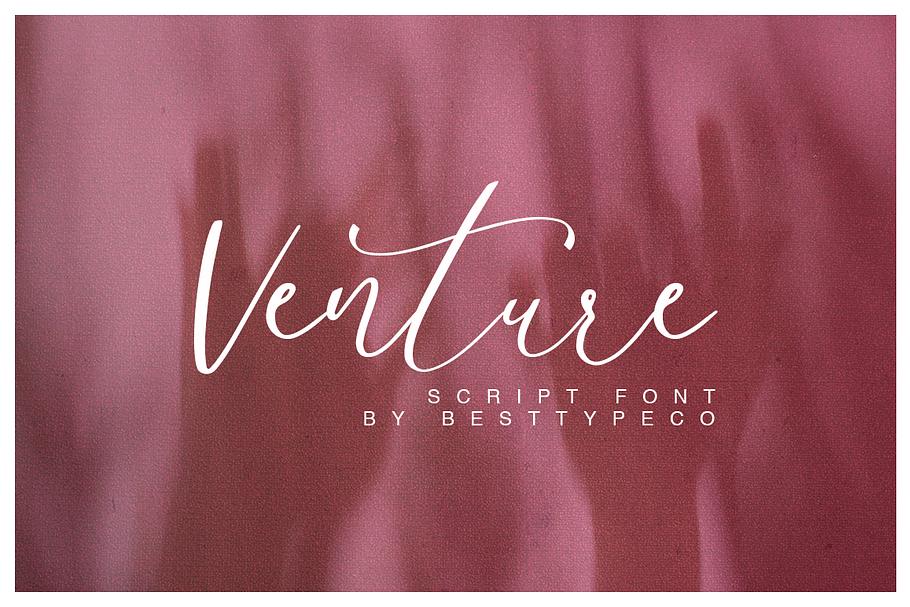 Venture in Script Fonts - product preview 8