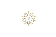 luxury premium floral logo