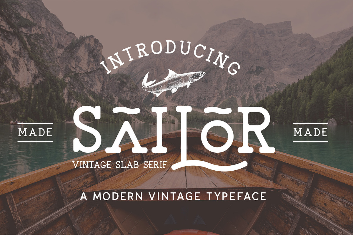 The Sailor Typeface in Slab Serif Fonts - product preview 8
