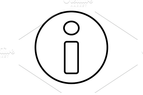 information line icon. vector 