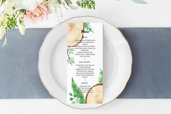 Woodland Wedding Set in Wedding Templates - product preview 3