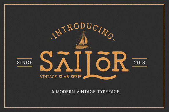 The Sailor Typeface in Slab Serif Fonts - product preview 5