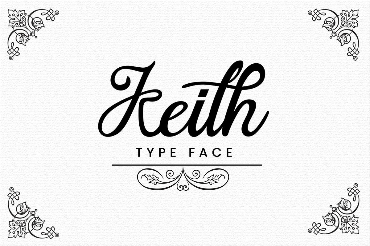 Keith Typeface in Script Fonts - product preview 8