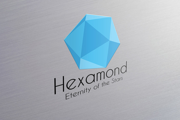 Hexamond- Blue Diamond Logo in Logo Templates - product preview 1